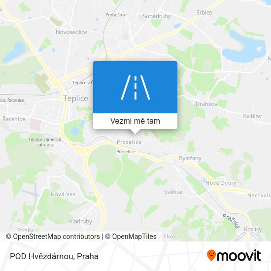 POD Hvězdárnou mapa
