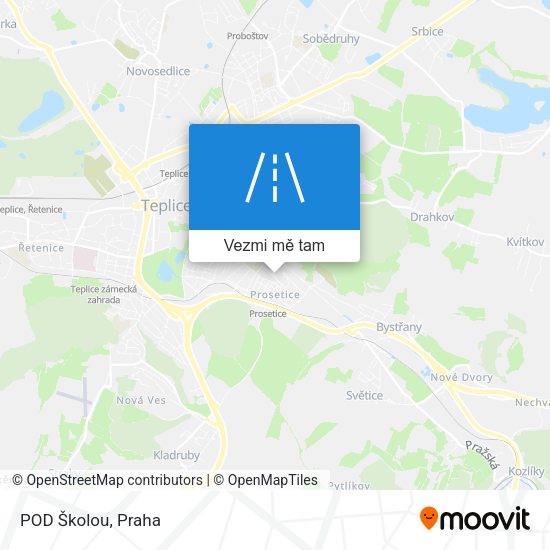 POD Školou mapa