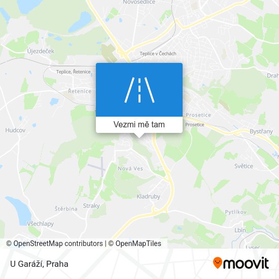 U Garáží mapa