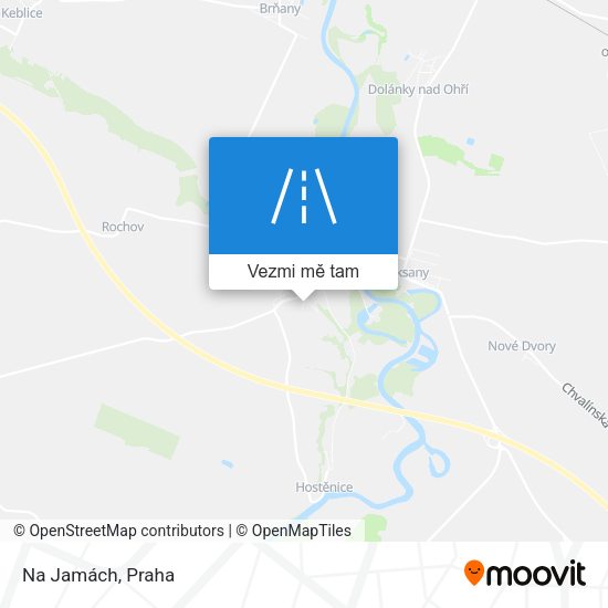 Na Jamách mapa