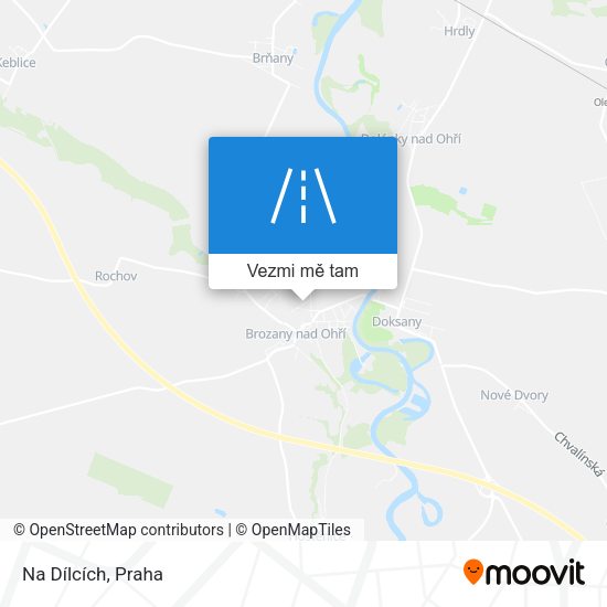 Na Dílcích mapa