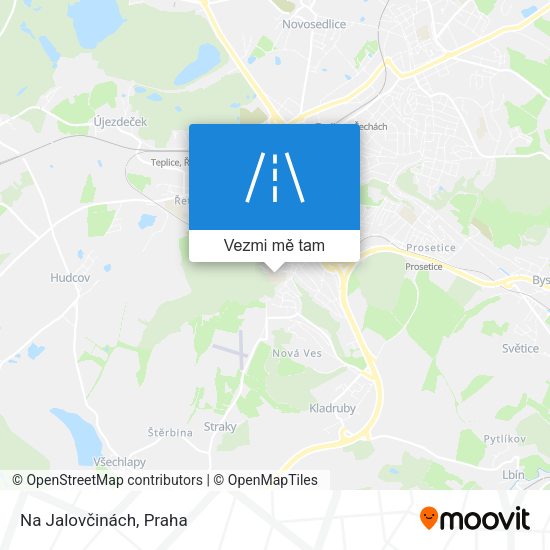 Na Jalovčinách mapa