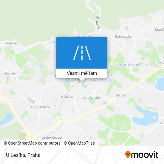 U Lesíka mapa