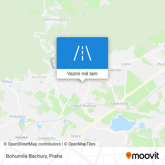 Bohumila Bachury mapa