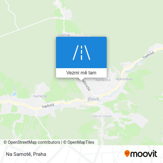 Na Samotě mapa