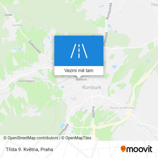 Třída 9. Května mapa
