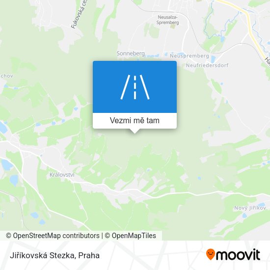 Jiříkovská Stezka mapa