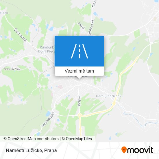 Náměstí Lužické mapa