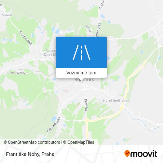 Františka Nohy mapa