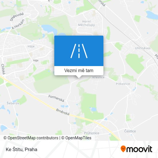 Ke Štítu mapa