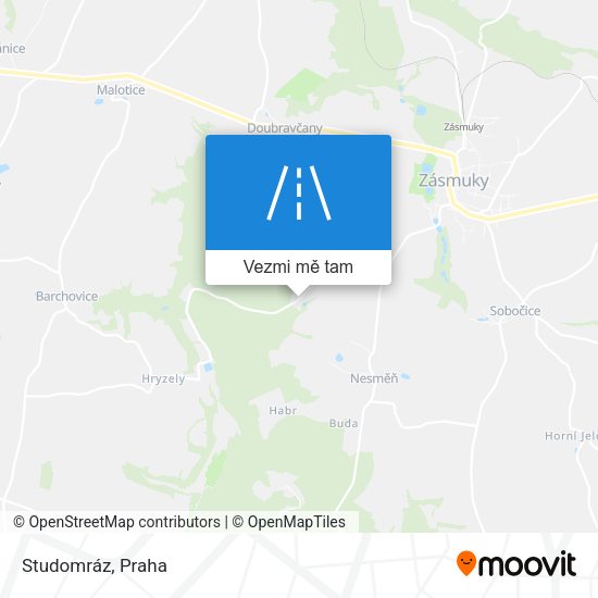 Studomráz mapa