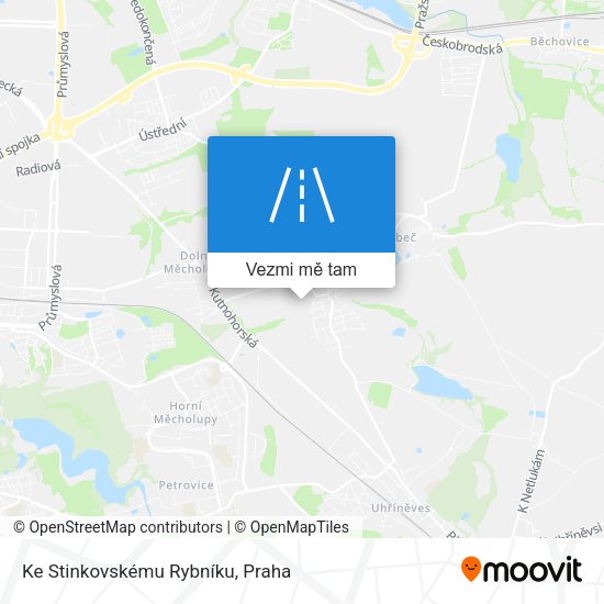 Ke Stinkovskému Rybníku mapa