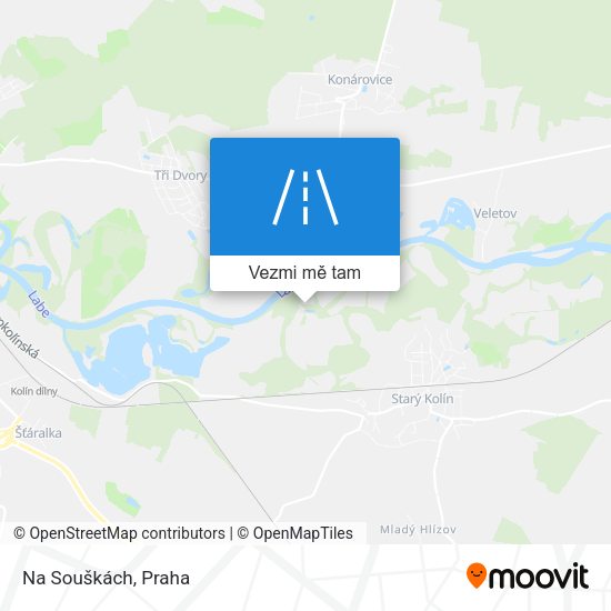 Na Souškách mapa