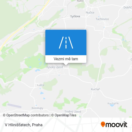 V Hlinišťatech mapa
