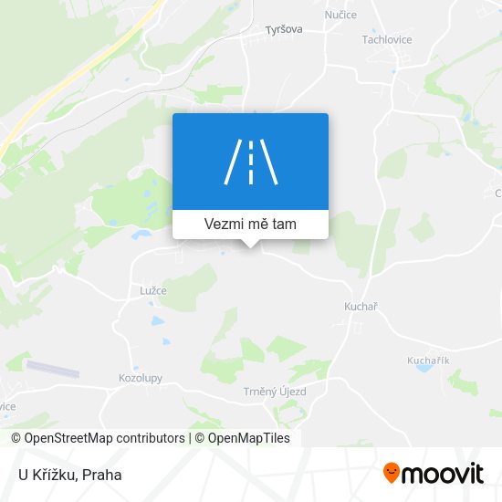 U Křížku mapa
