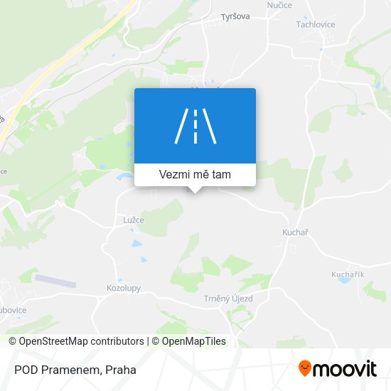 POD Pramenem mapa