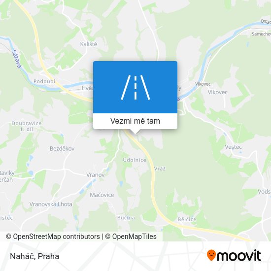 Naháč mapa