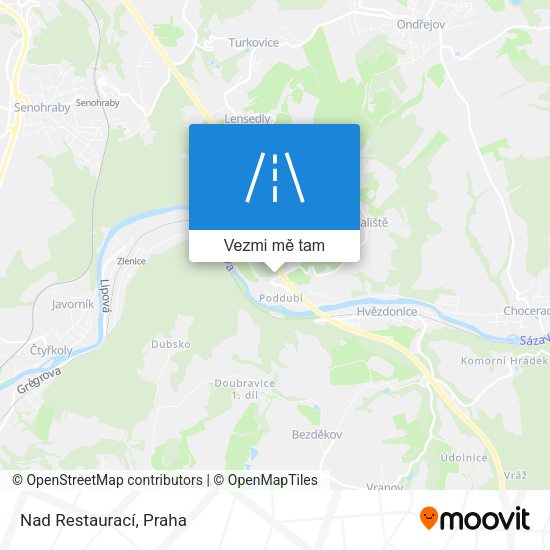 Nad Restaurací mapa