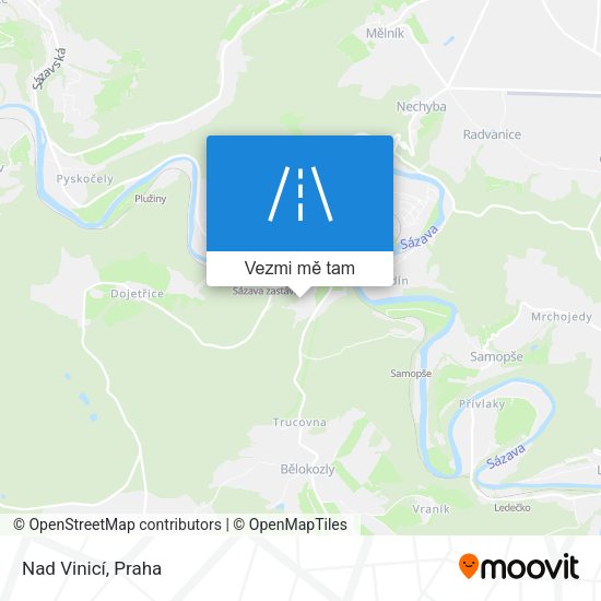 Nad Vinicí mapa