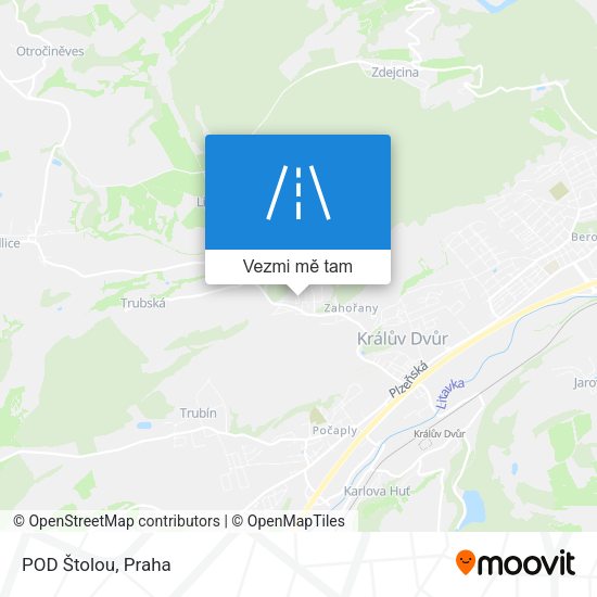 POD Štolou mapa