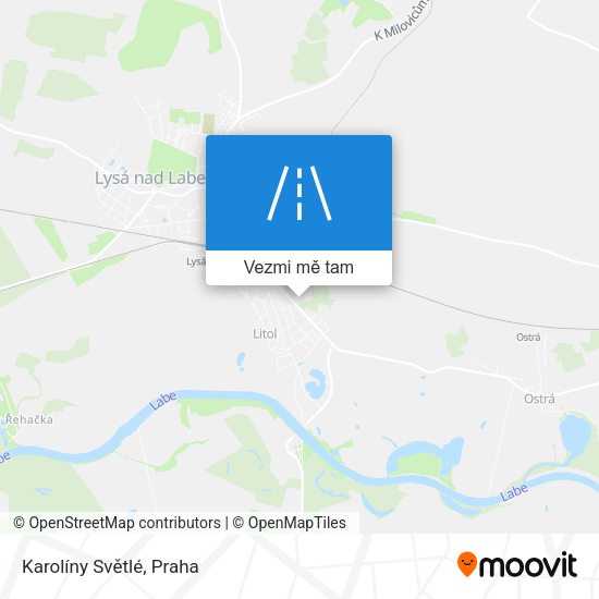 Karolíny Světlé mapa