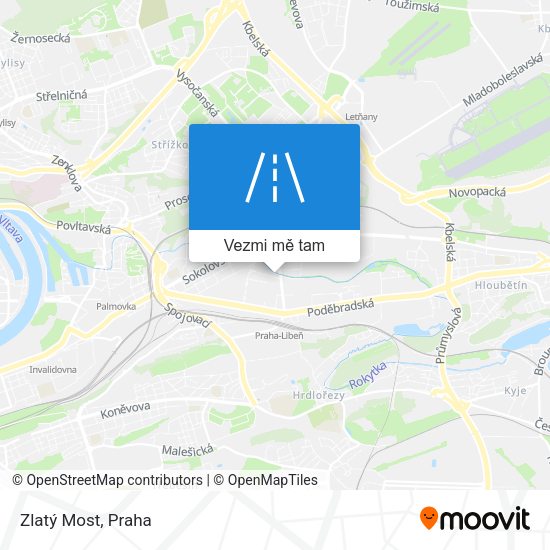 Zlatý Most mapa