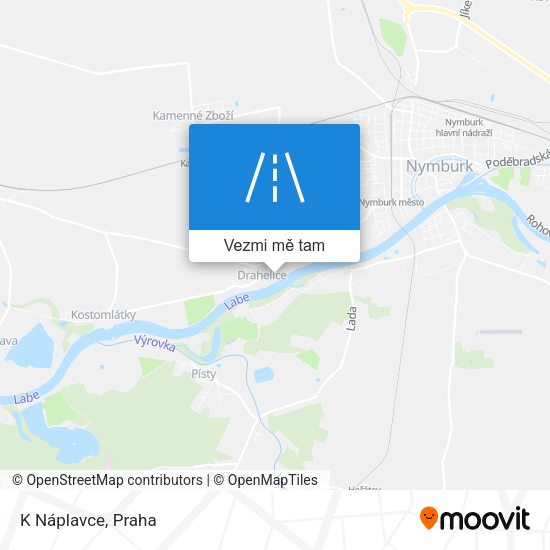 K Náplavce mapa