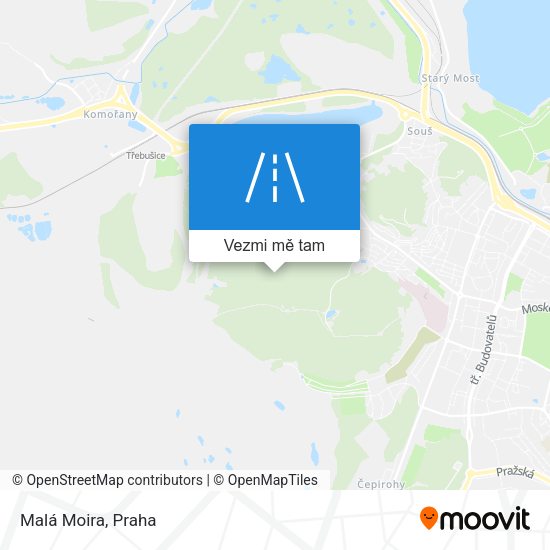 Malá Moira mapa