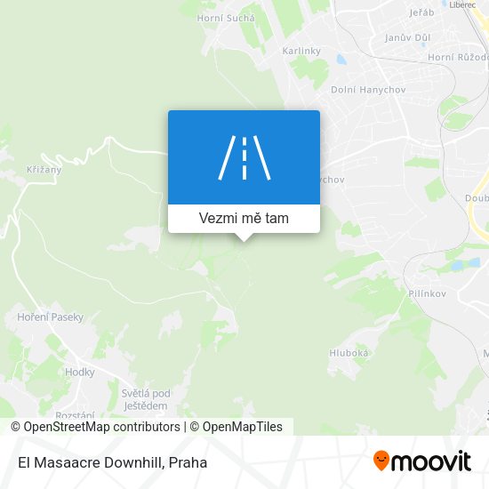 El Masaacre Downhill mapa