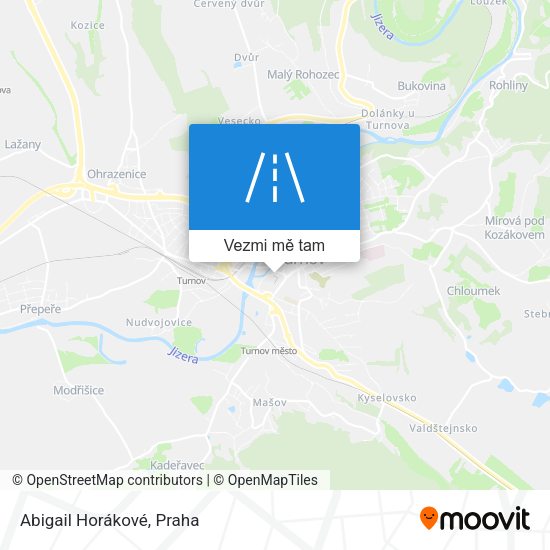 Abigail Horákové mapa