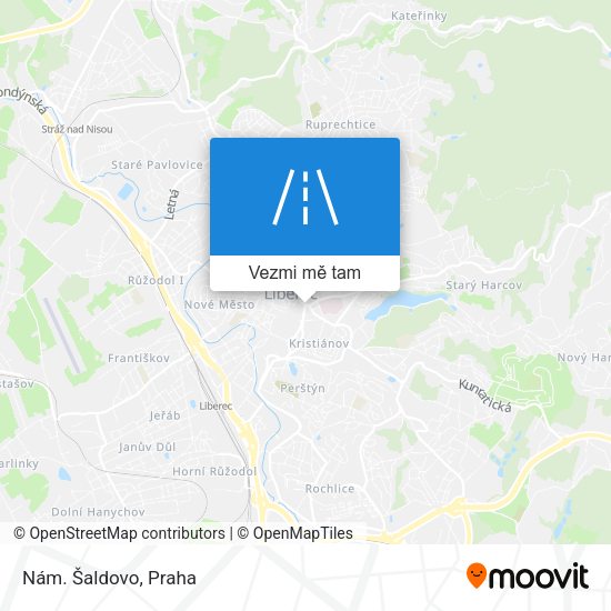 Nám. Šaldovo mapa