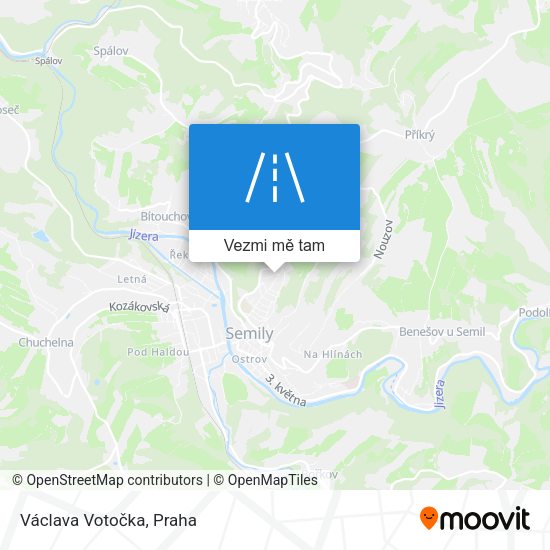 Václava Votočka mapa