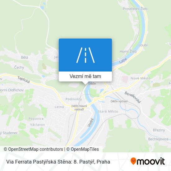 Via Ferrata Pastýřská Stěna: 8. Pastýř mapa