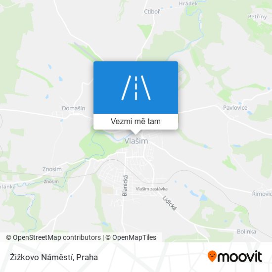 Žižkovo Náměstí mapa