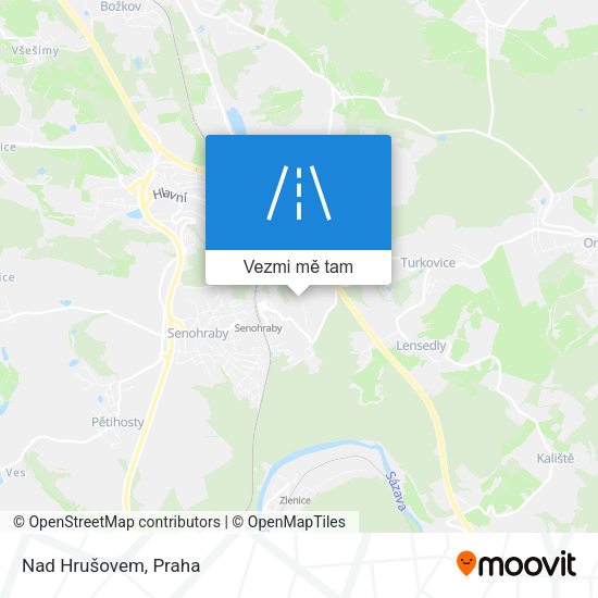 Nad Hrušovem mapa