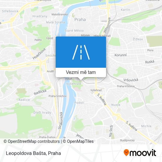 Leopoldova Bašta mapa