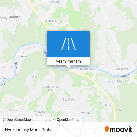 Hvězdonický Most mapa