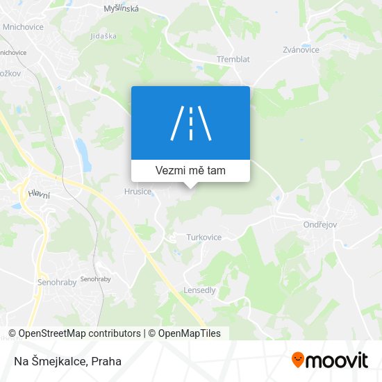 Na Šmejkalce mapa