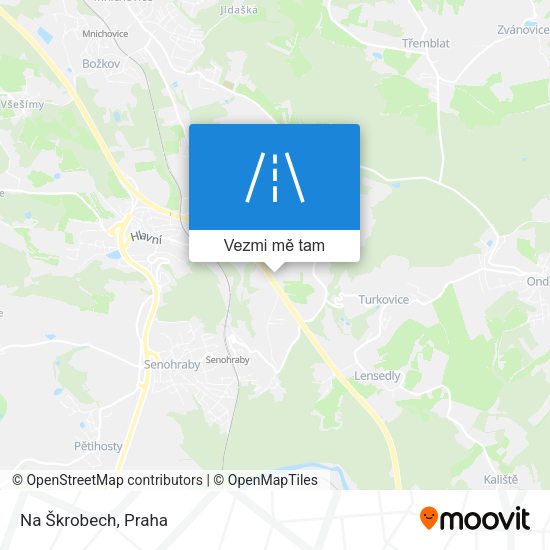 Na Škrobech mapa