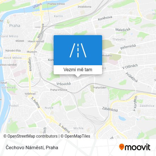 Čechovo Náměstí mapa