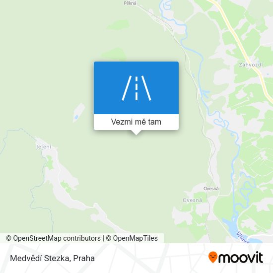 Medvědí Stezka mapa