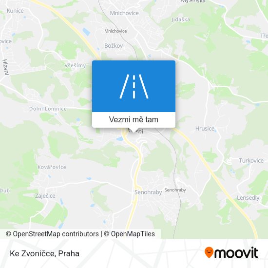 Ke Zvoničce mapa
