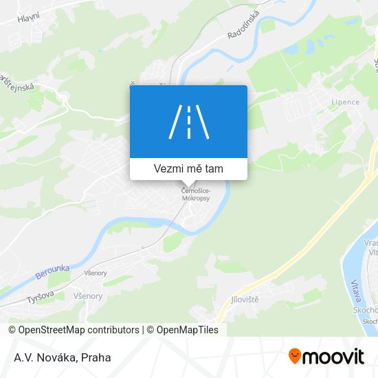 A.V. Nováka mapa