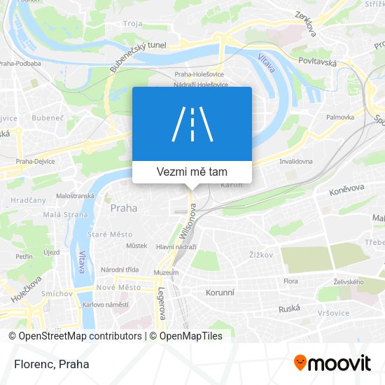 Florenc mapa