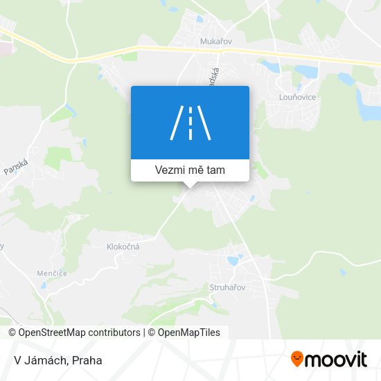 V Jámách mapa