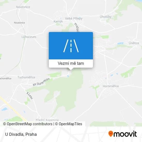 U Divadla mapa