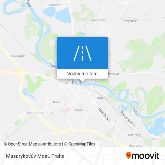 Masarykovův Most mapa