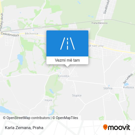 Karla Zemana mapa