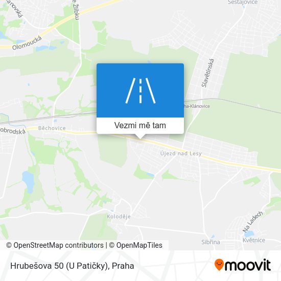 Hrubešova 50 (U Patičky) mapa