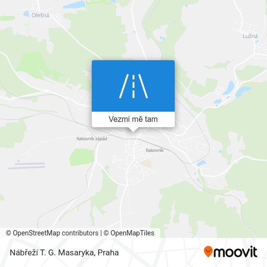 Nábřeží T. G. Masaryka mapa